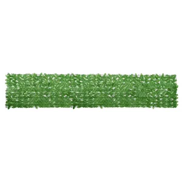Écran de balcon avec feuilles vert 400x75 cm