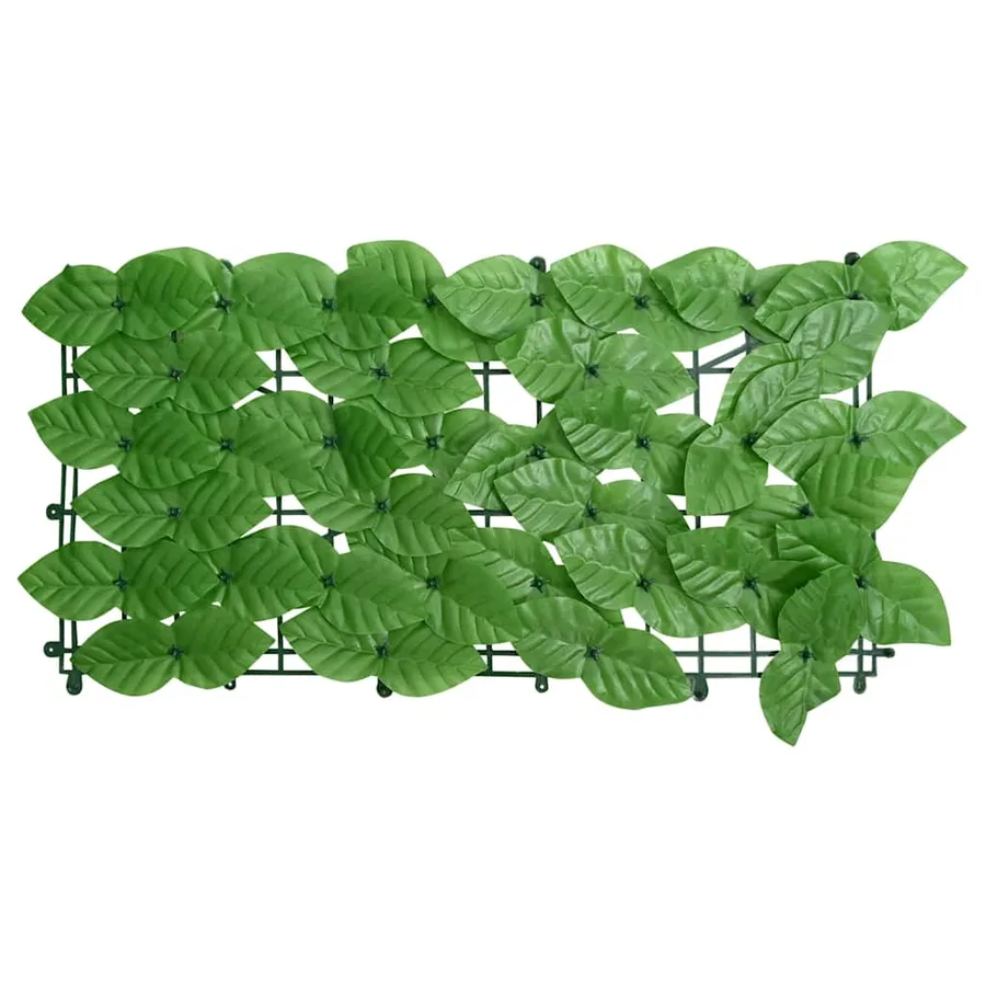 Écran de balcon avec feuilles vert 400x75 cm - 2