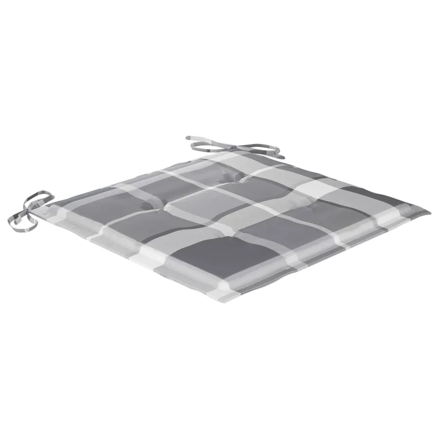 Ensemble à manger d'extérieur pliable avec coussin 3 pcs Teck - 13
