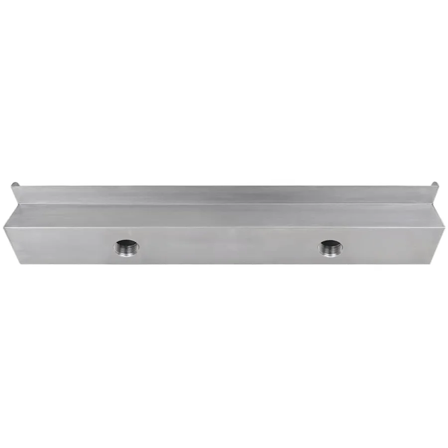 Lame d'eau rectangulaire pour piscine Acier inoxydable 90 cm - 4