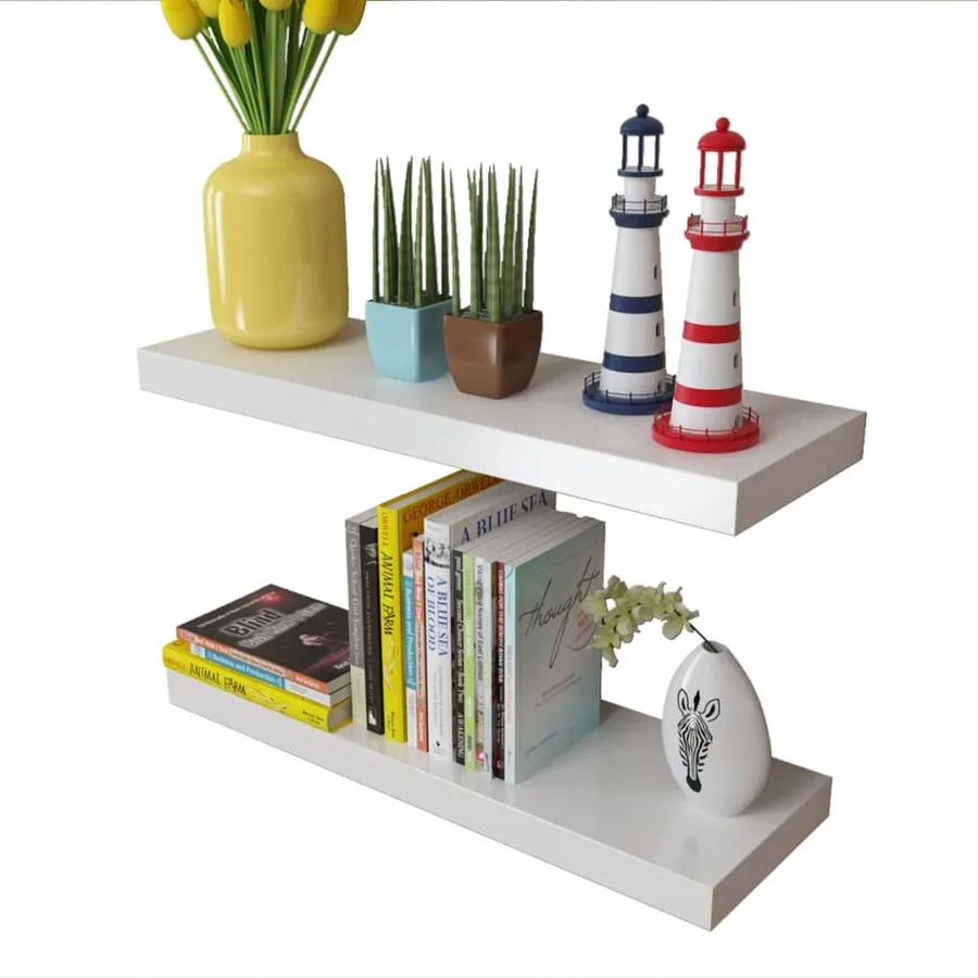 Étagères murales 4 pcs Blanc 60 cm - 3