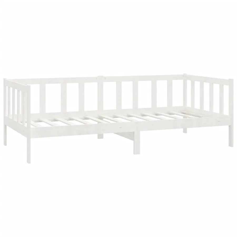 Lit de jour sans matelas avec tiroirs 90x200 cm blanc - 4