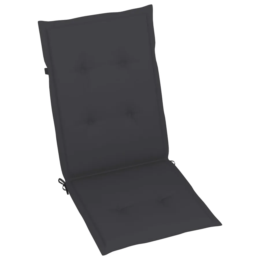 Chaises pliables de jardin avec coussins lot de 8 Bois d'acacia - 7