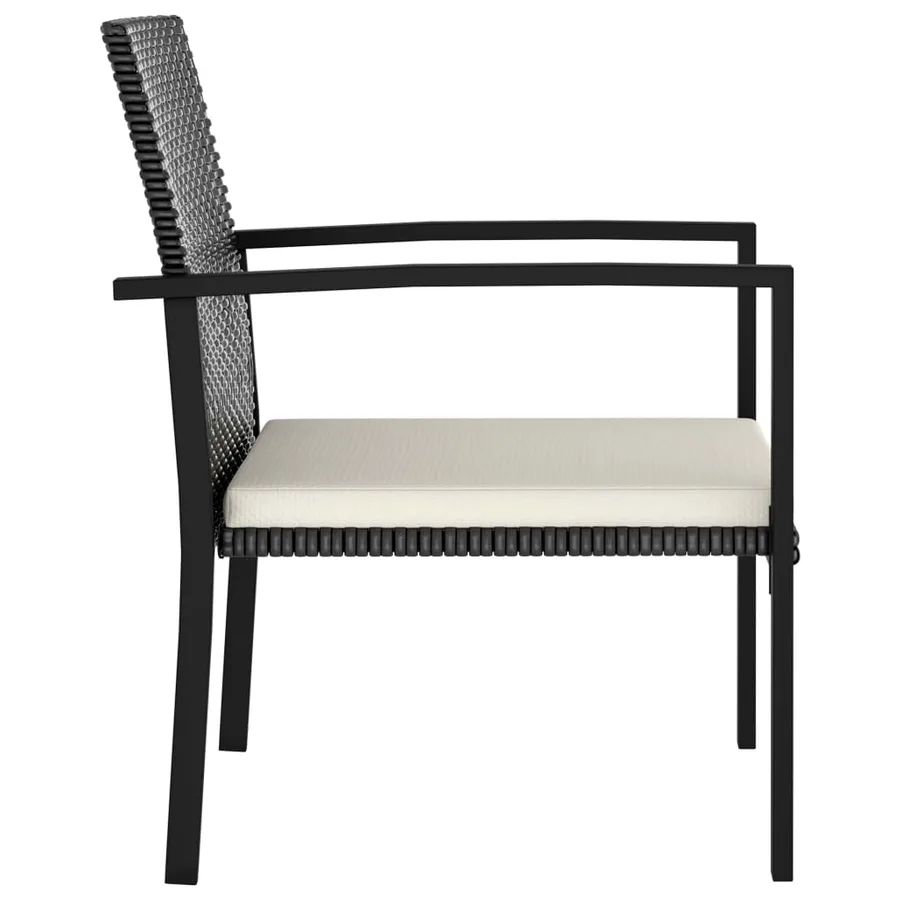 Ensemble à manger de jardin 9 pcs Résine tressée Noir - 9