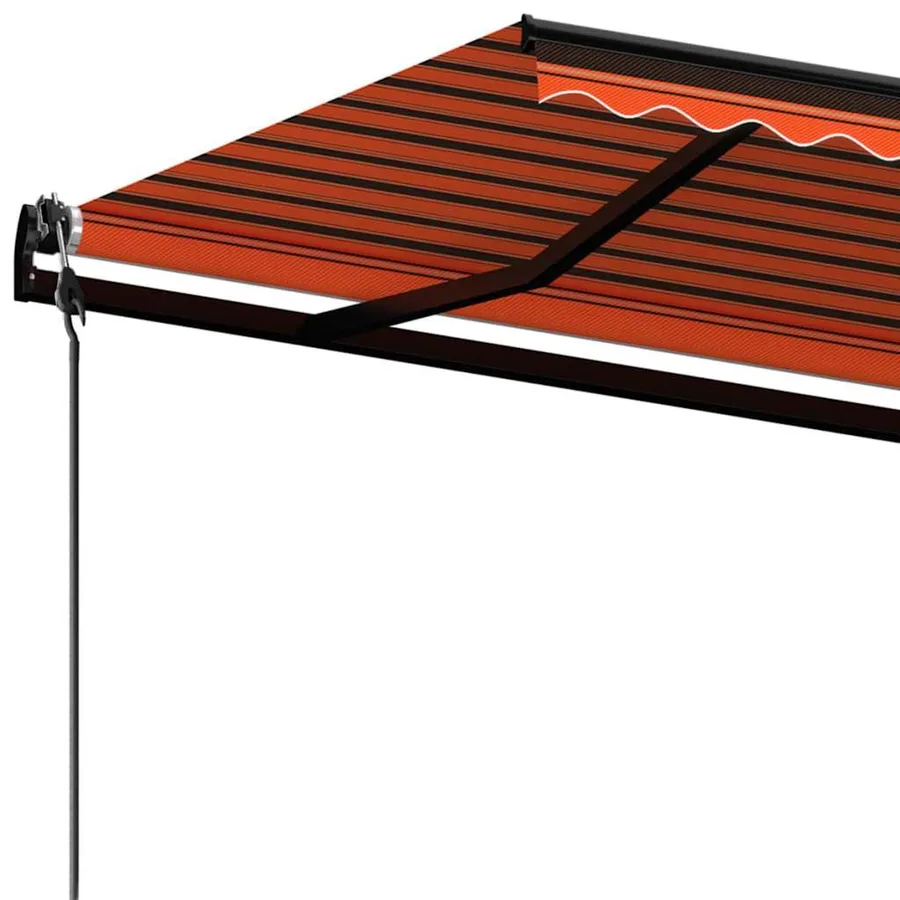 Auvent rétractable automatique 300x250 cm Orange et marron - 5