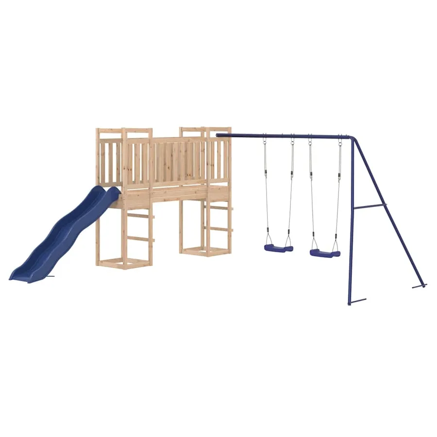 Aire de jeux d'extérieur bois de pin massif - 3