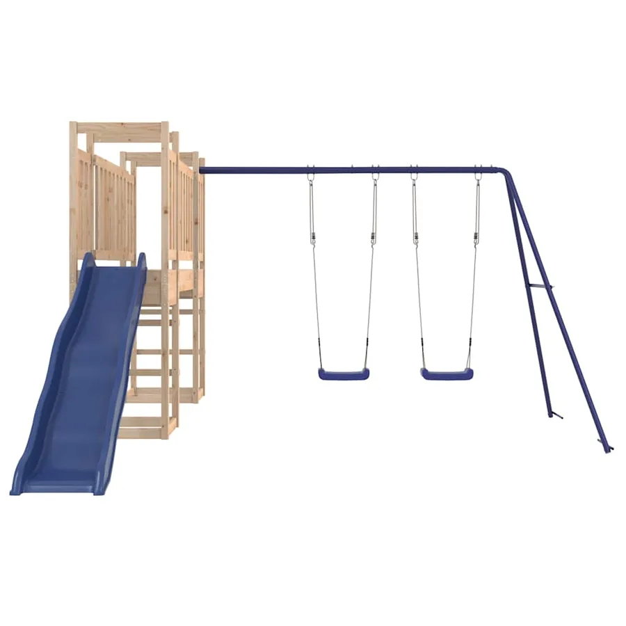 Aire de jeux d'extérieur bois de pin massif - 4