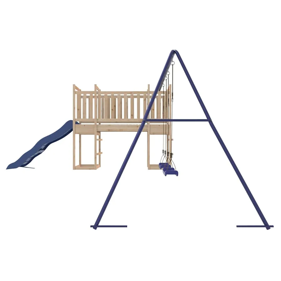 Aire de jeux d'extérieur bois de pin massif - 6