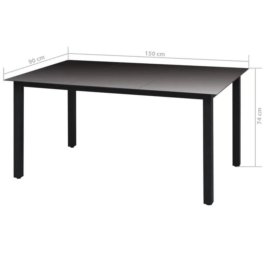 Ensemble à manger de jardin et coussins 5 pcs Poly rotin Marron - 12