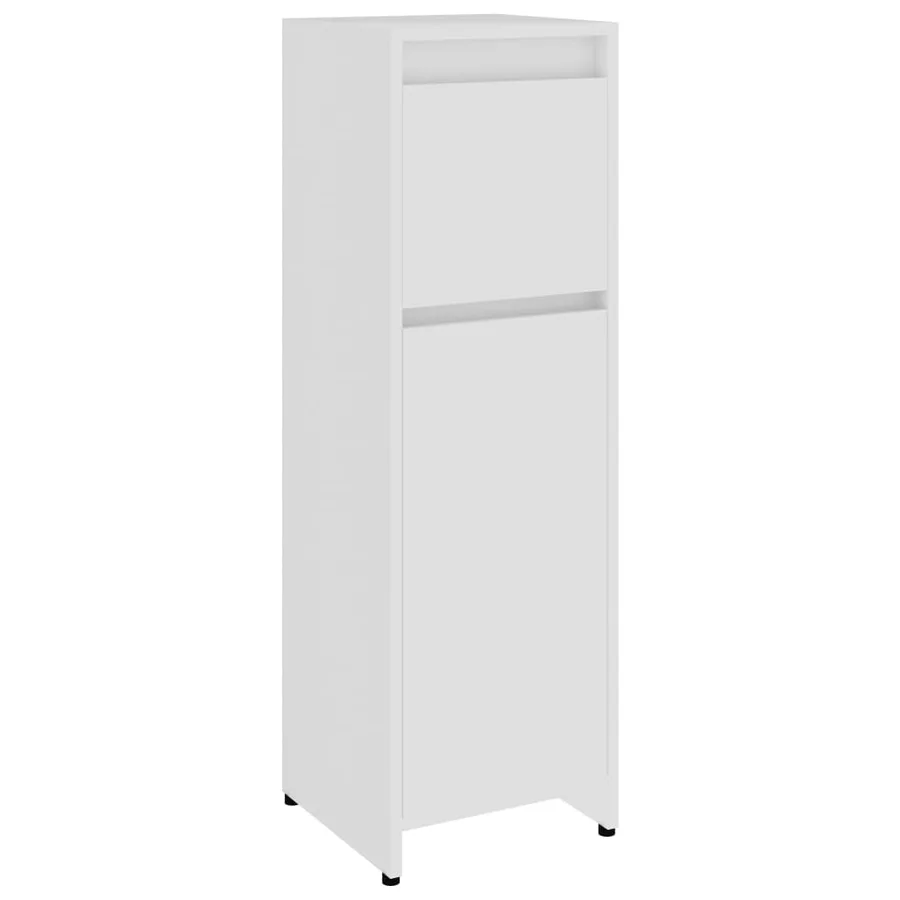 Ensemble de meubles de bain 3 pcs Blanc Bois d'ingénierie - 12