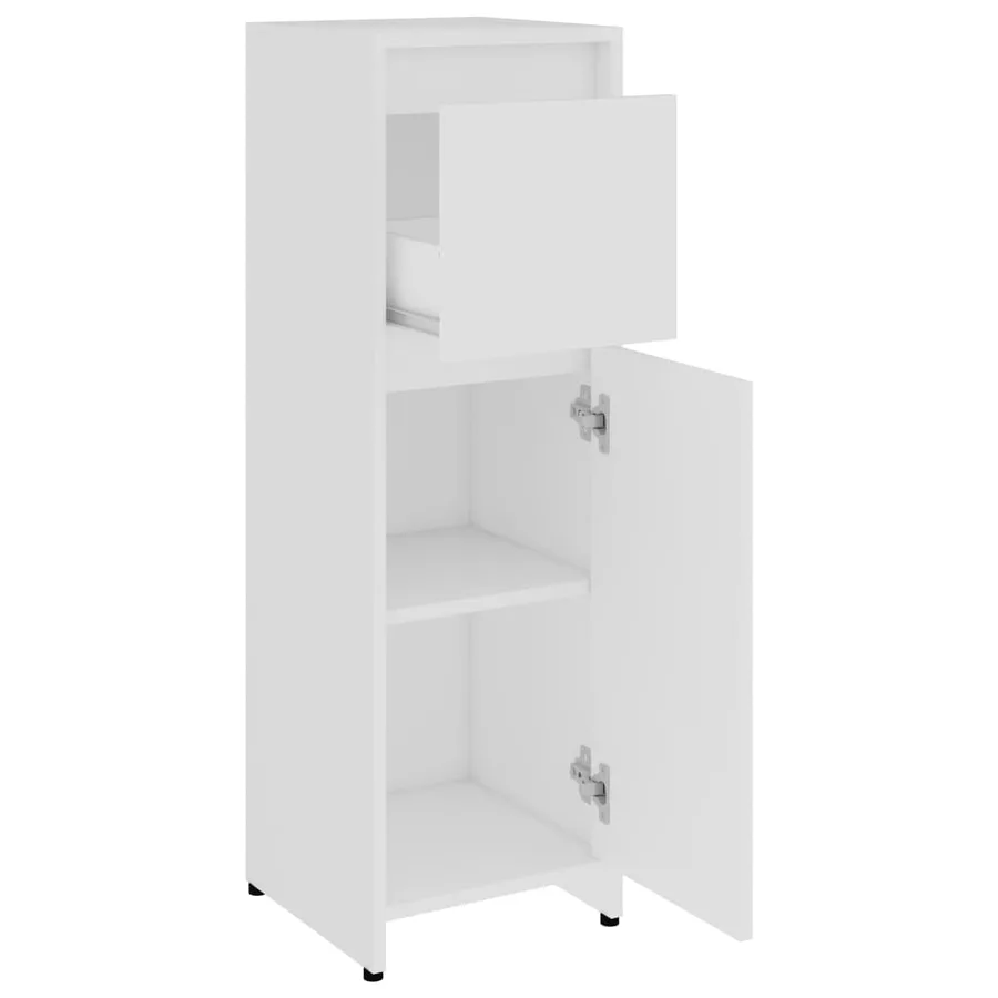 Ensemble de meubles de bain 3 pcs Blanc Bois d'ingénierie - 16