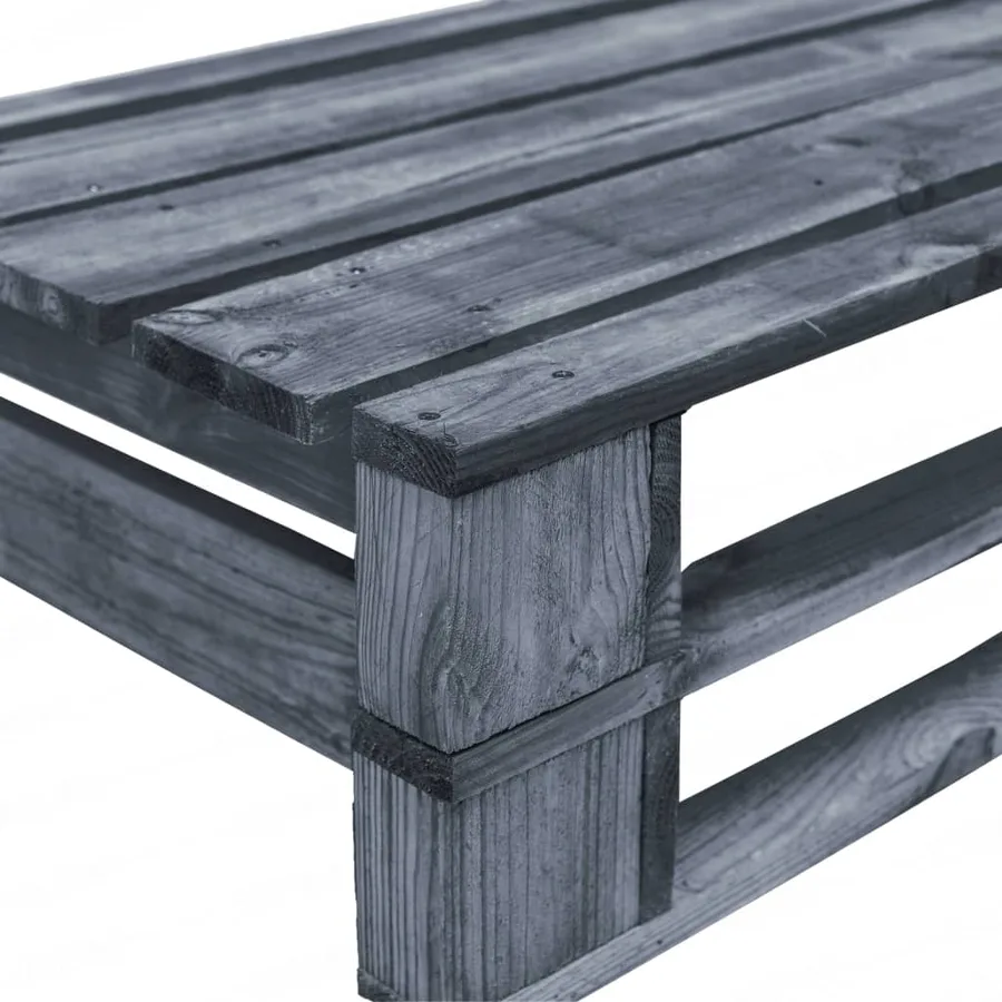Canapé de jardin palette avec coussins sable Pinède - 6