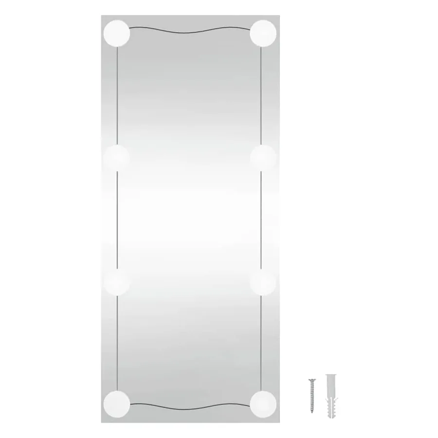 Miroir mural avec lumières LED 40x80 cm verre rectangulaire - 15