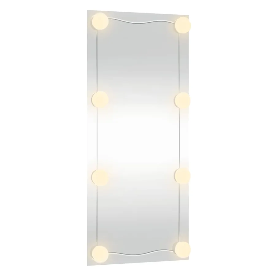 Miroir mural avec lumières LED 40x80 cm verre rectangulaire - 5