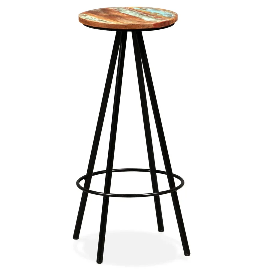 Ensemble de bar 7 pcs Bois d'acacia massif et de récupération - 13