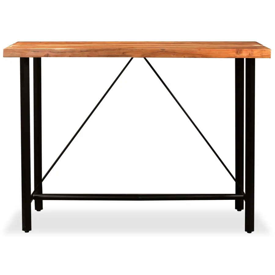 Ensemble de bar 7 pcs Bois d'acacia massif et de récupération - 3