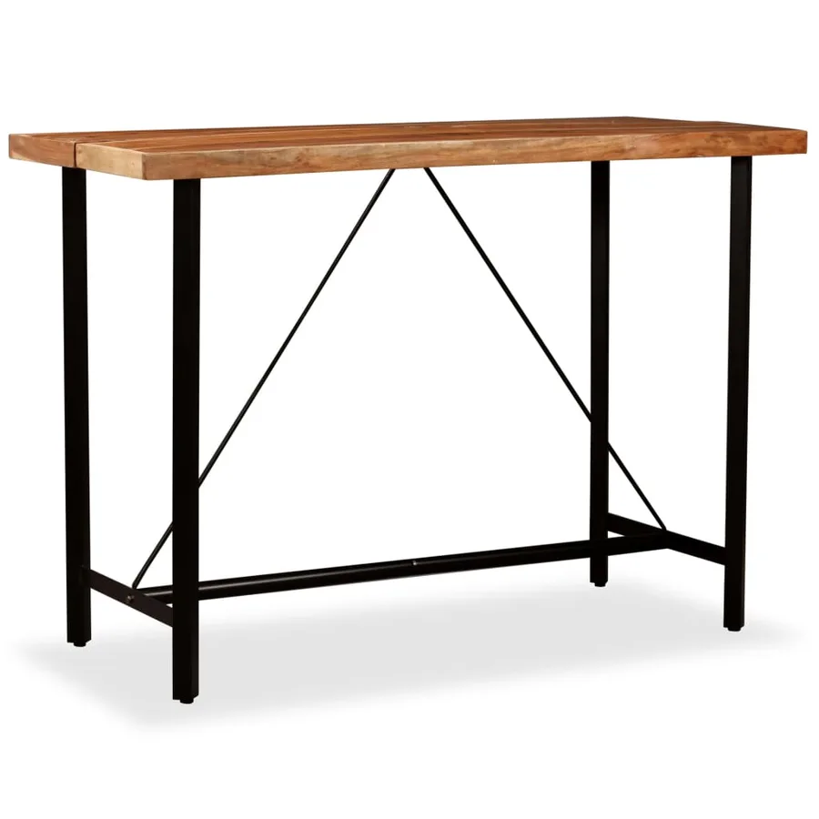 Ensemble de bar 7 pcs Bois d'acacia massif et de récupération - 6
