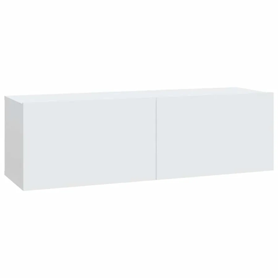 Ensemble de meubles TV 6 pcs Blanc Bois d'ingénierie - 4