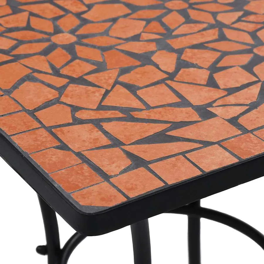 Ensemble de bistro 3 pcs mosaïque Carreau céramique Terre cuite - 10