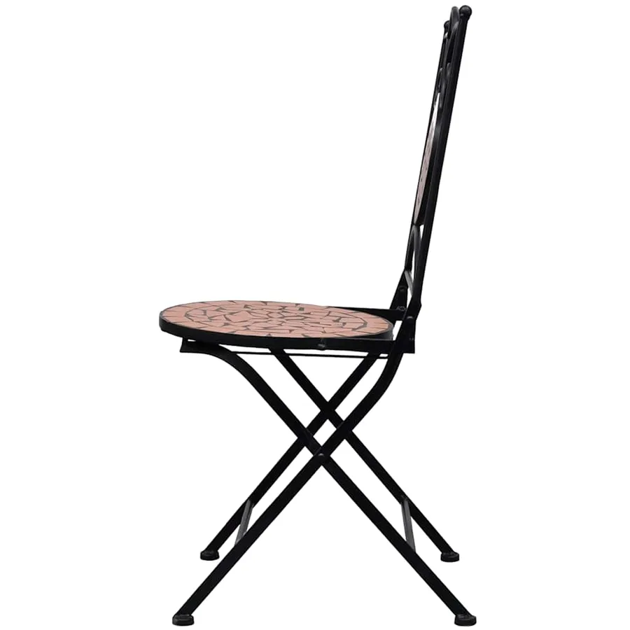 Ensemble de bistro 3 pcs mosaïque Carreau céramique Terre cuite - 6