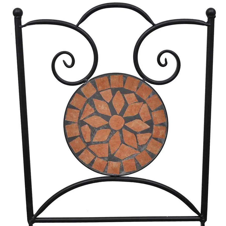 Ensemble de bistro 3 pcs mosaïque Carreau céramique Terre cuite - 8