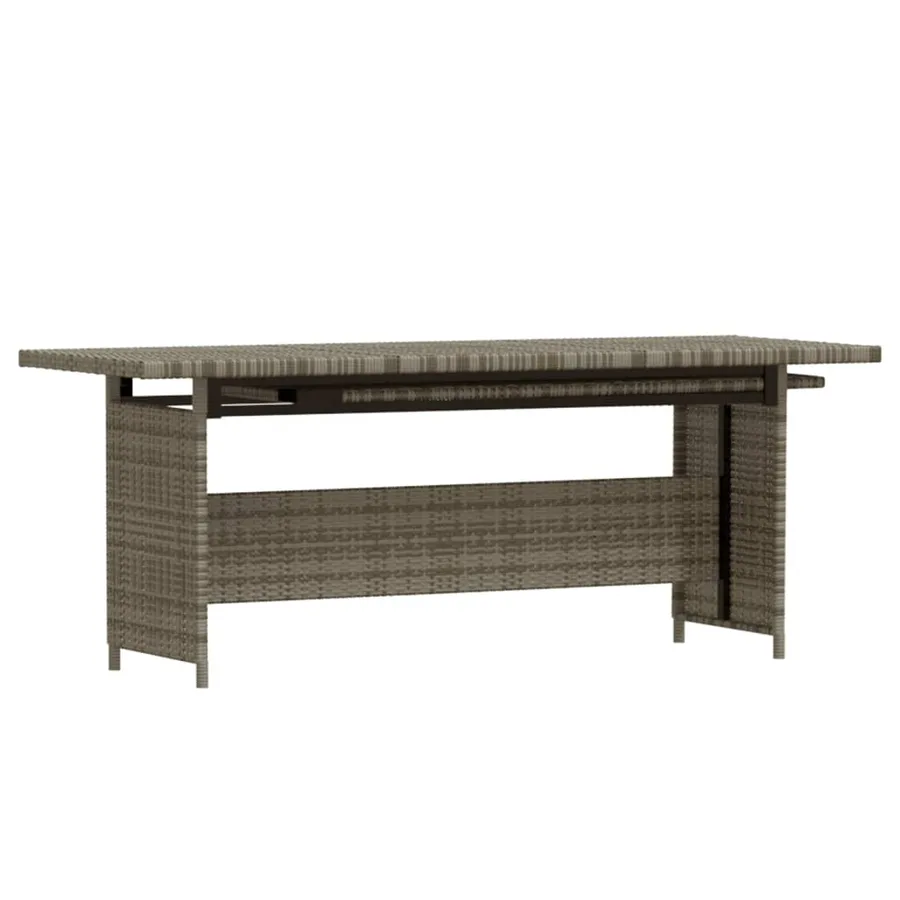 Salon de jardin 3 pcs avec coussins Résine tressée Gris - 5