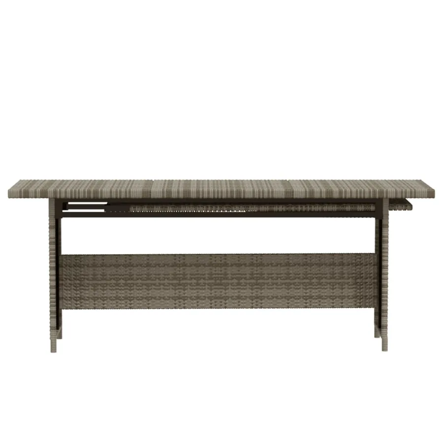 Salon de jardin 3 pcs avec coussins Résine tressée Gris - 6