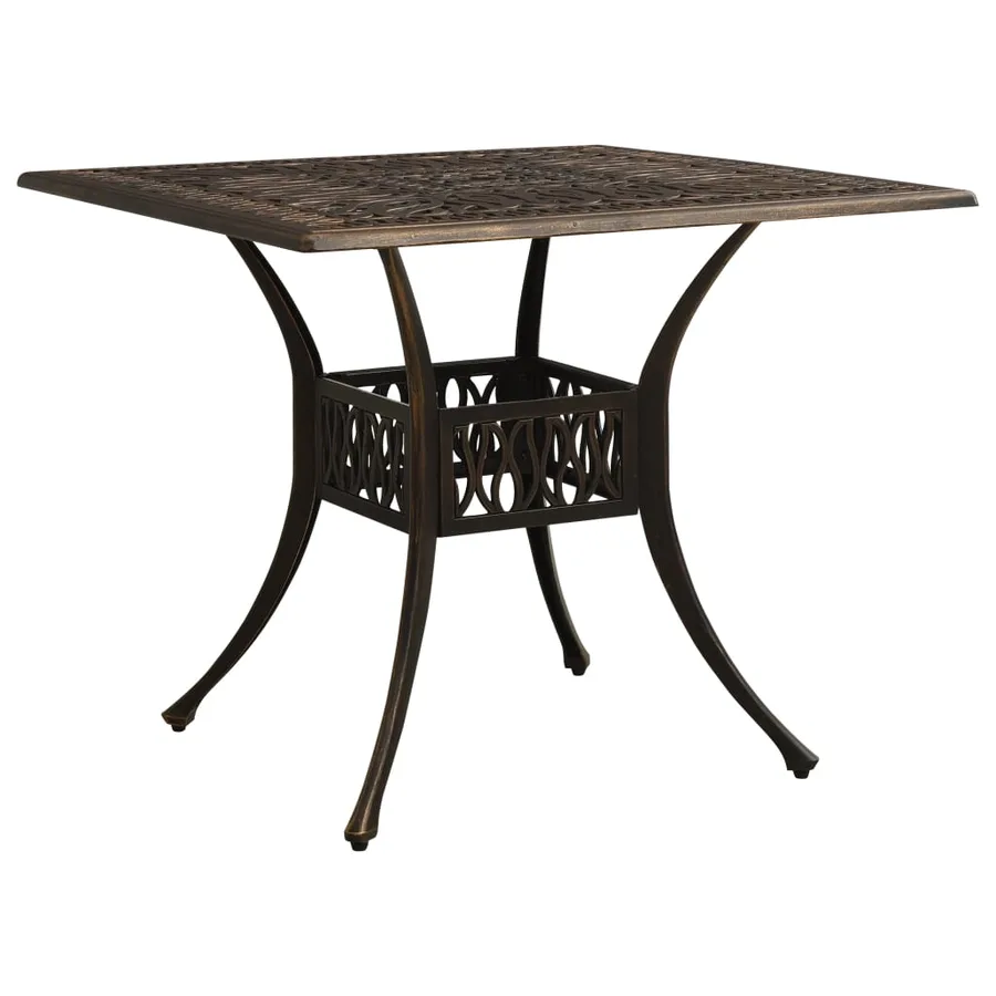 Ensemble de bistro 3 pcs Aluminium coulé Bronze - 9