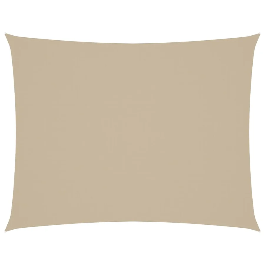 Voile de parasol tissu oxford rectangulaire 3x4,5 m beige - 2