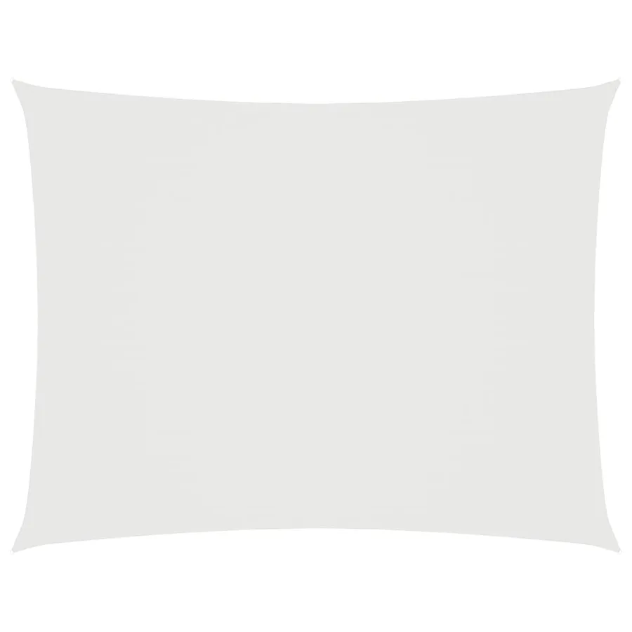 Voile de parasol tissu oxford rectangulaire 3x5 m blanc - 2