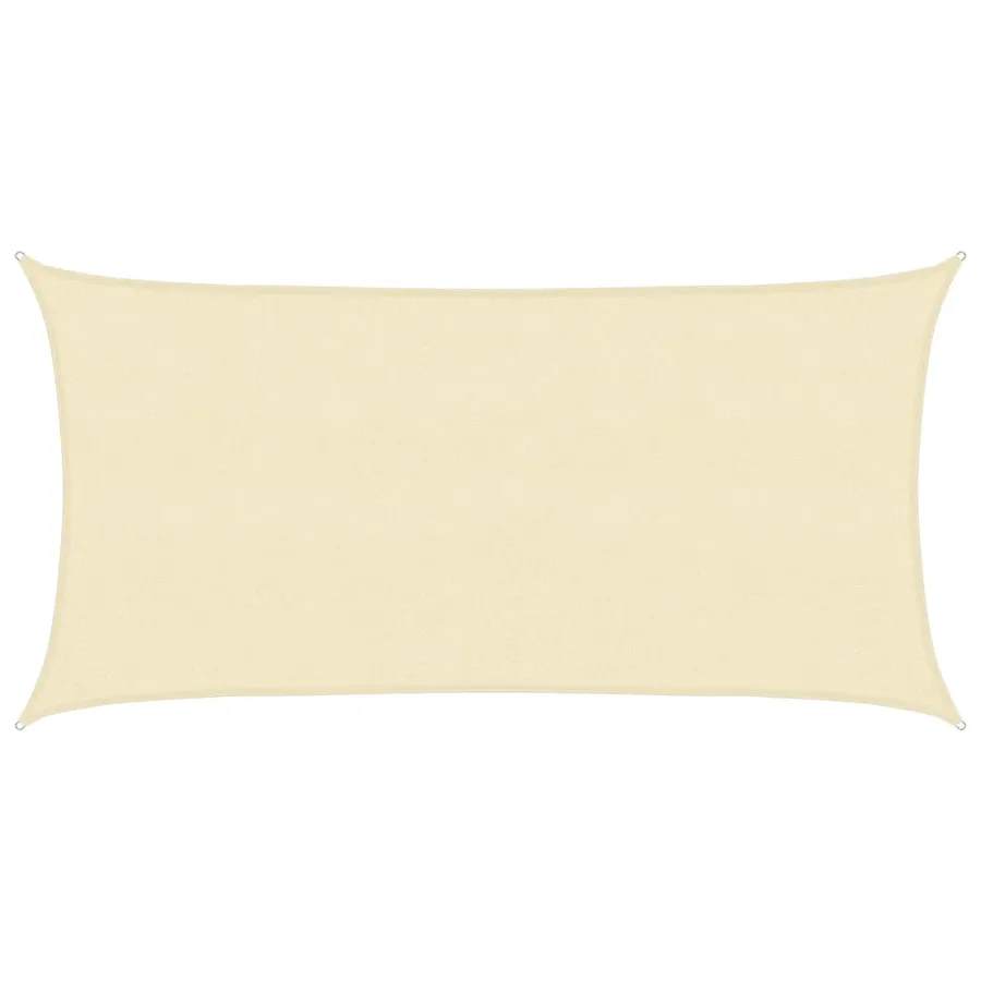Voile d'ombrage 160 g/m² Crème 2,5x4,5 m PEHD - 2