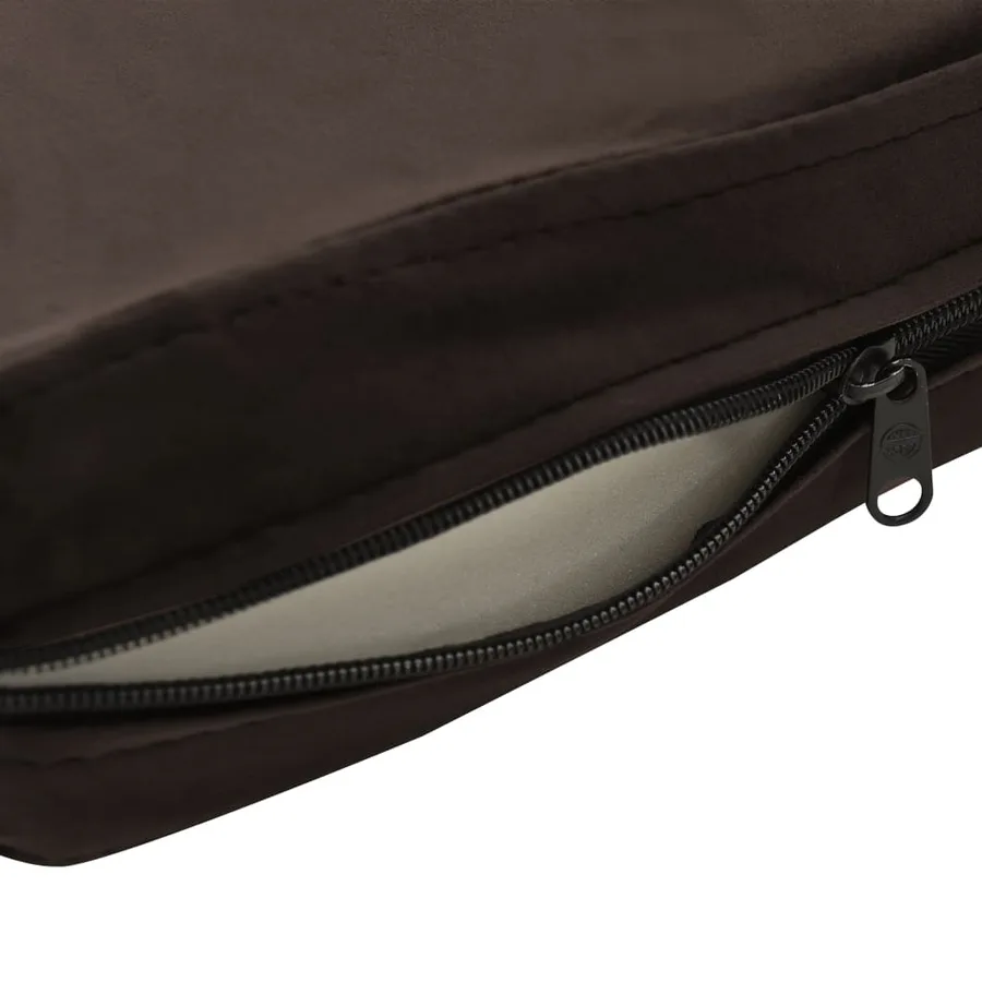 Canapé pour chien Marron 81x43x31 cm Peluche et similicuir - 7