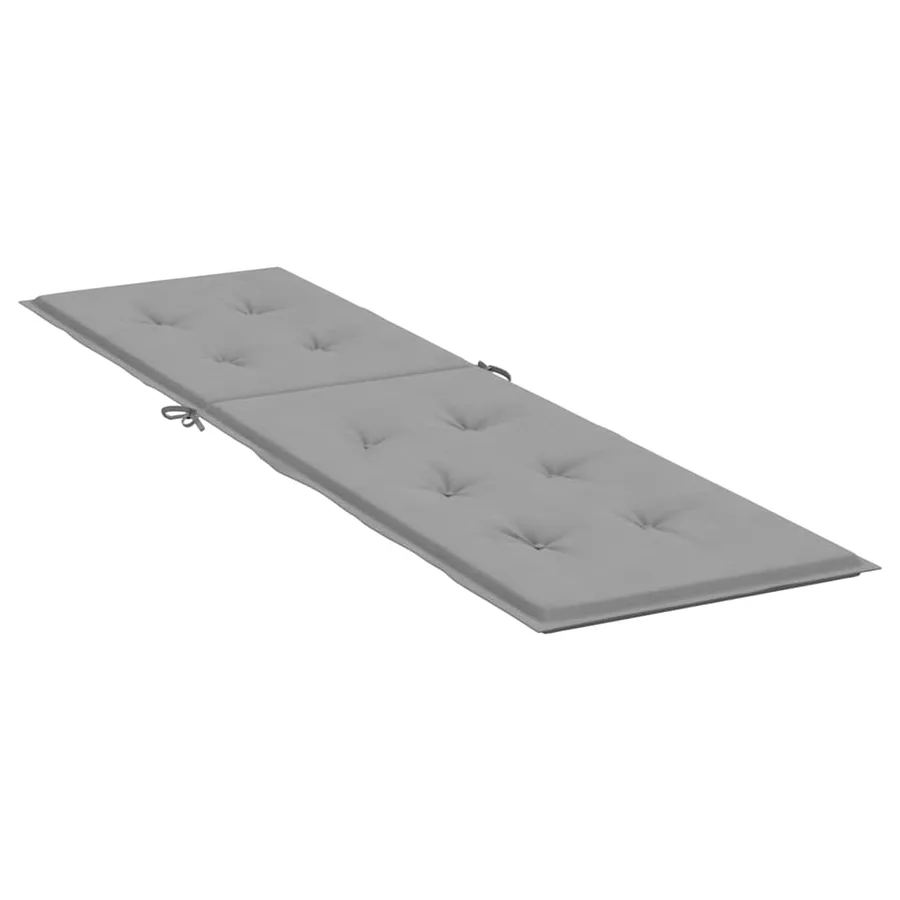 Coussin de chaise de terrasse gris (75+105)x50x4 cm - 4