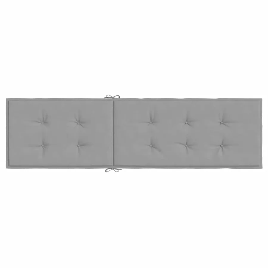 Coussin de chaise de terrasse gris (75+105)x50x4 cm - 5