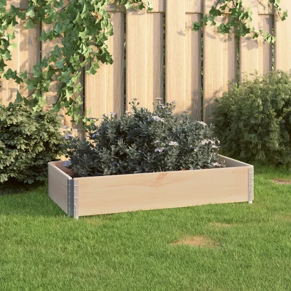 Jardinière surélevée 50x100 cm Bois de pin solide