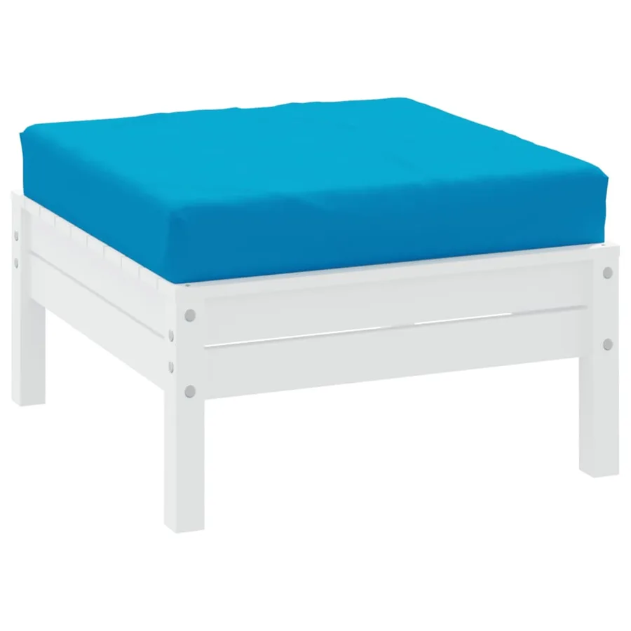 Coussin de palette bleu clair tissu oxford - 3