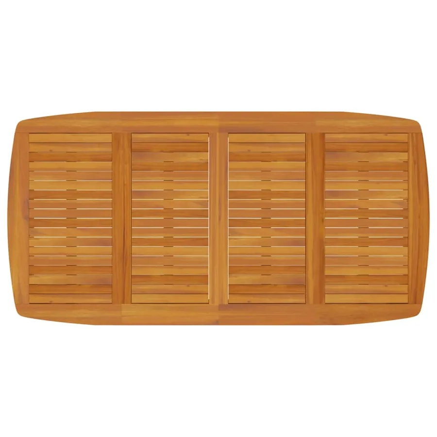 Ensemble à manger de jardin 9 pcs Bois d'acacia solide - 5