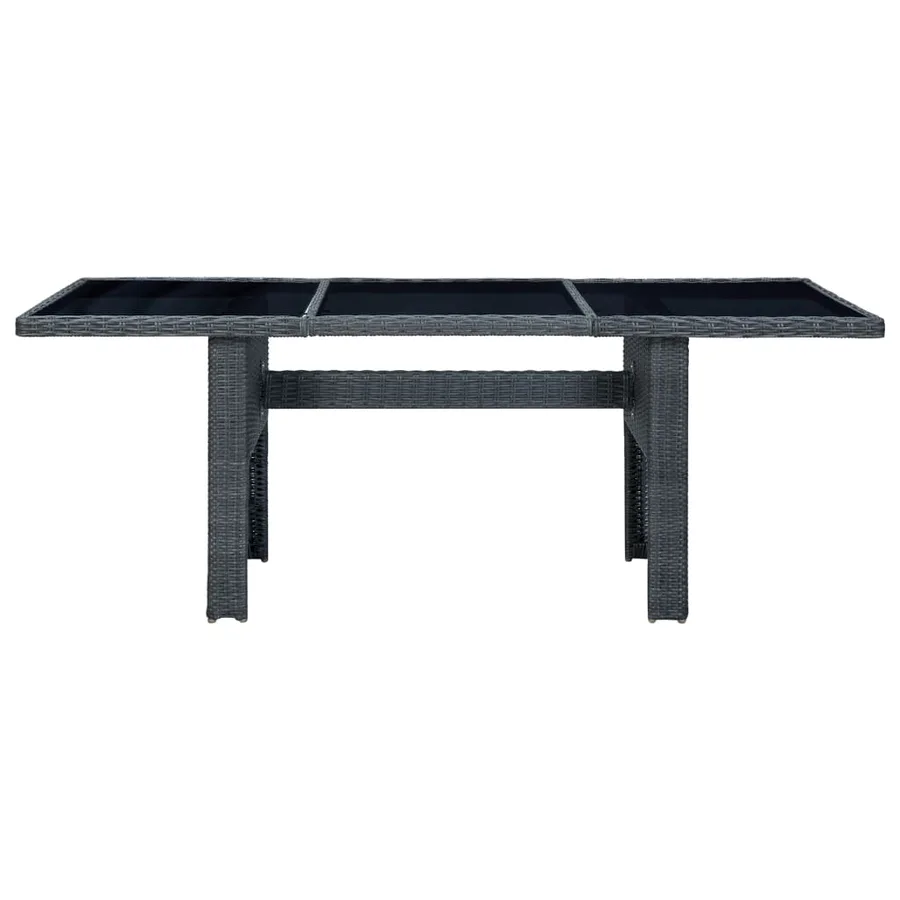 Ensemble à manger d'extérieur 7pcs et coussins résine tressée - 10