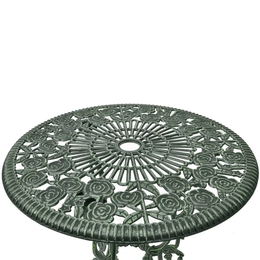 Ensemble de bistro 3 pcs Aluminium coulé Vert - 3