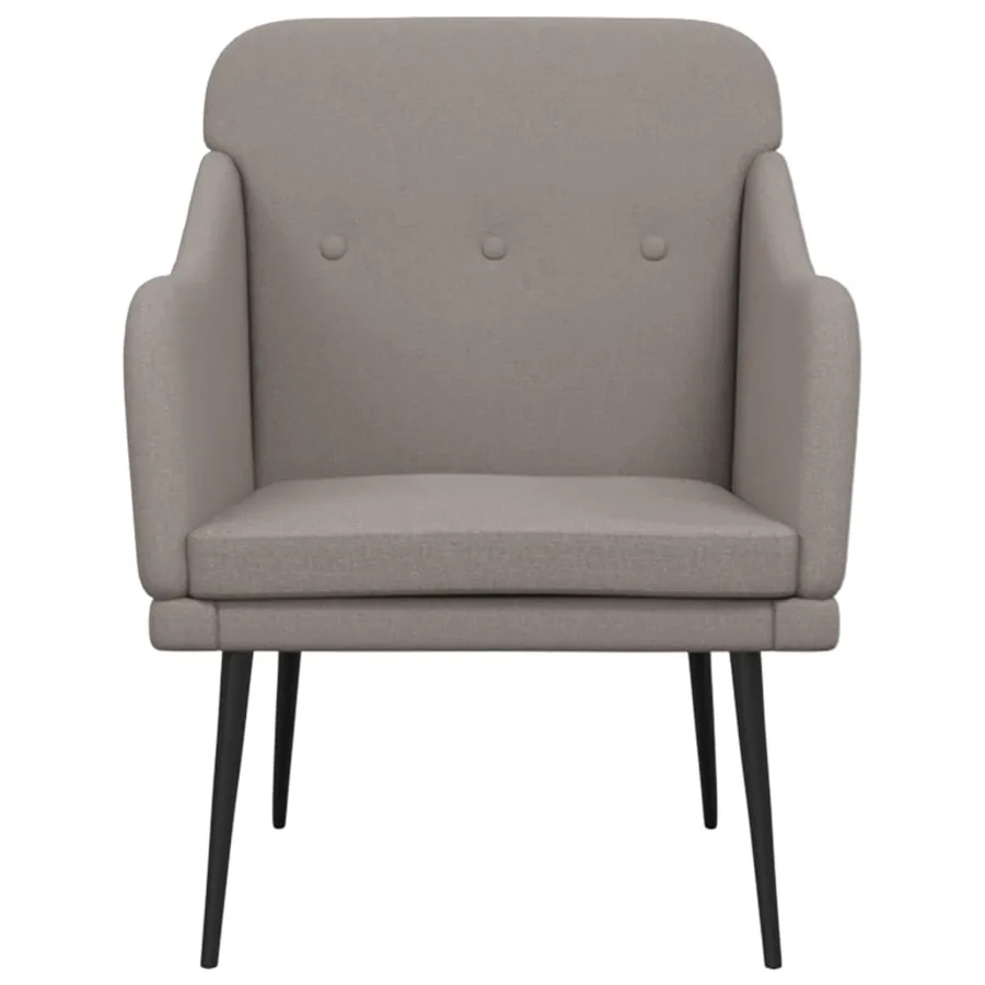 Fauteuil Taupe 63x76x80 cm Tissu - 3