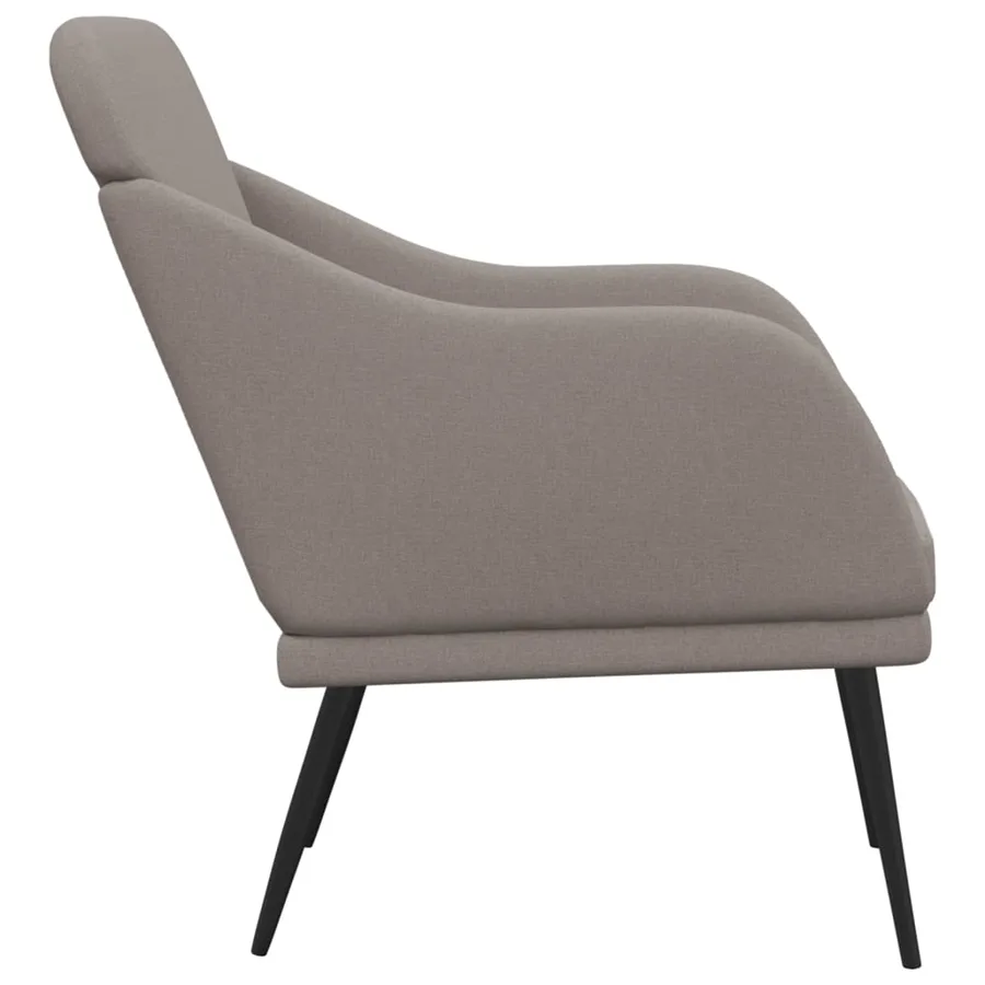 Fauteuil Taupe 63x76x80 cm Tissu - 4