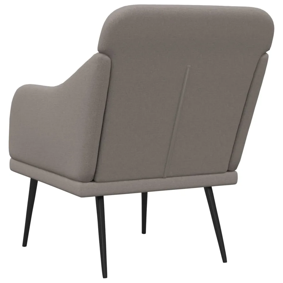 Fauteuil Taupe 63x76x80 cm Tissu - 5