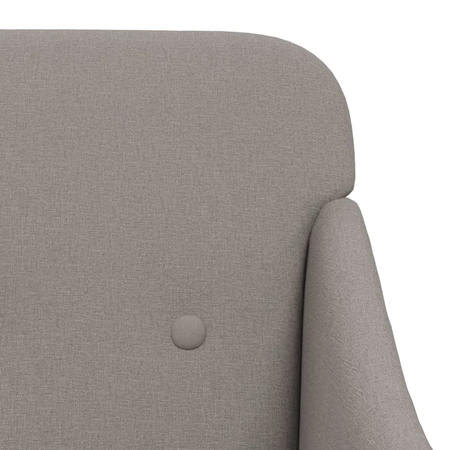 Fauteuil Taupe 63x76x80 cm Tissu - 6