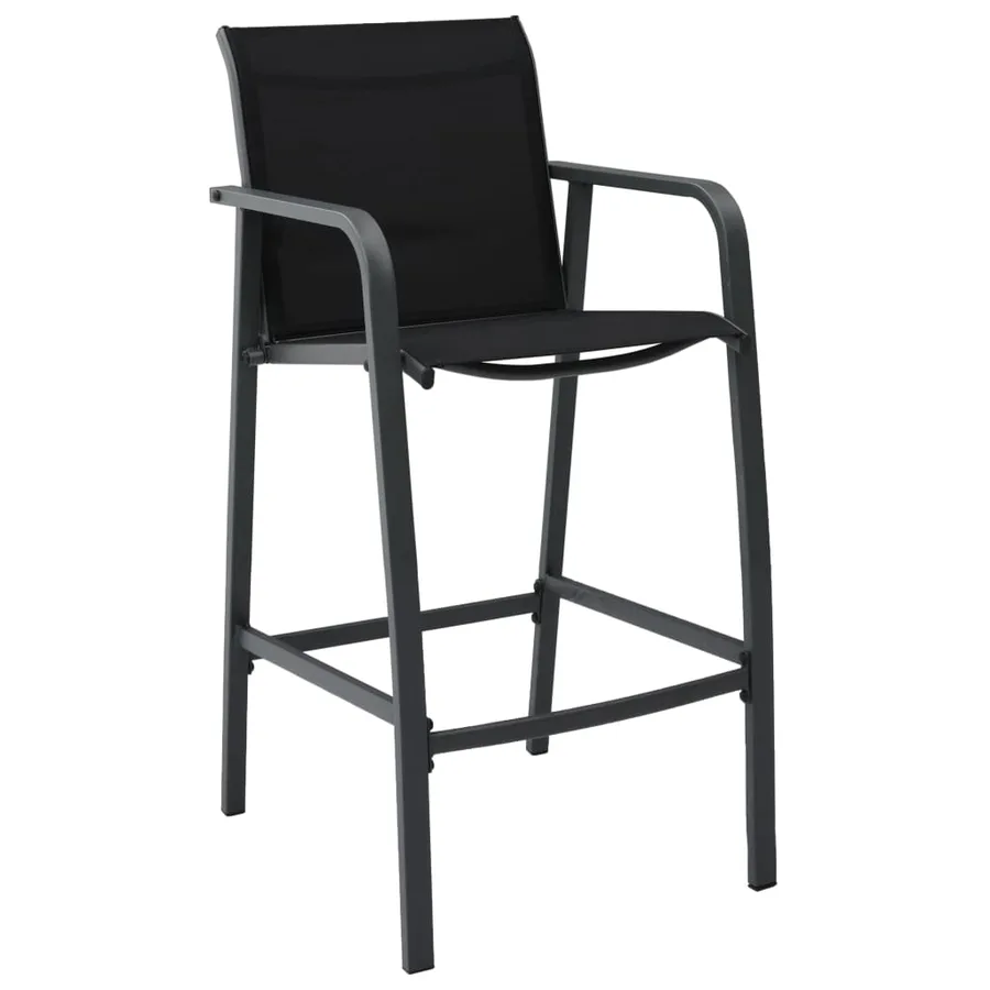 Ensemble de bar de jardin 3 pcs Noir - 3