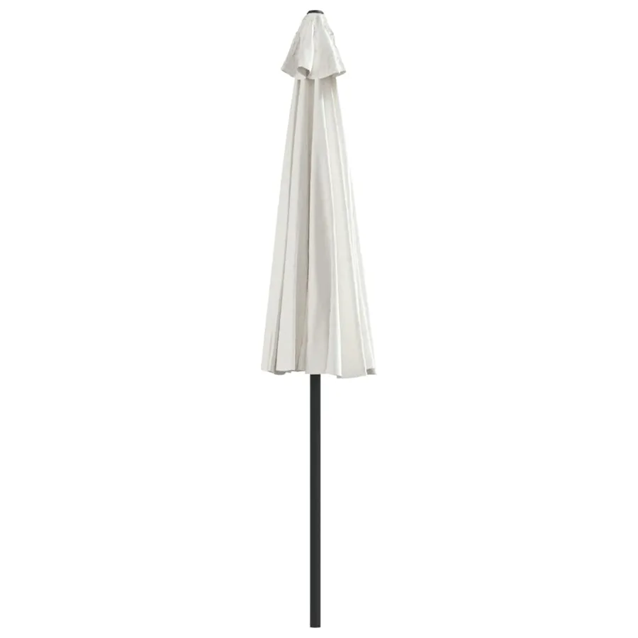 Parasol de balcon avec mât en aluminium Sable 270x144 cm Demi - 5
