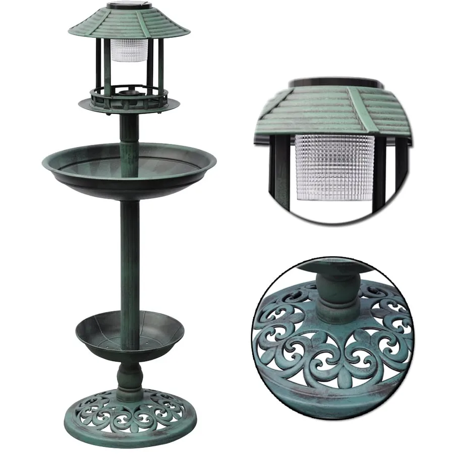 Mangeoire à oiseaux avec lampe solaire - 6