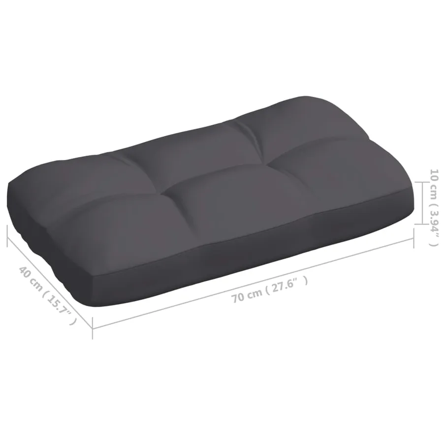 Coussins de canapé palette lot de 7 Anthracite - 10