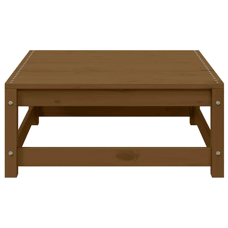 Repose-pieds de jardin avec coussins lot de 2 bois pin massif - 2