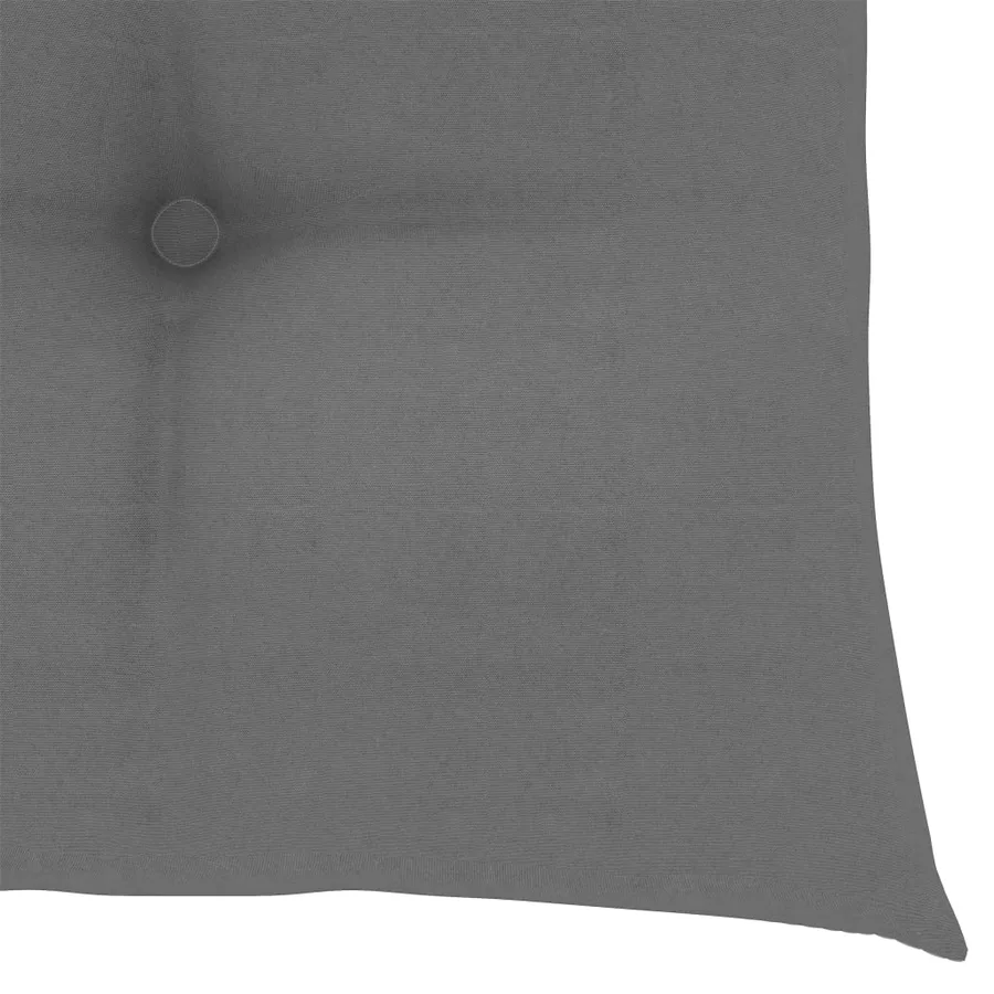 Ensemble de bistro 3 pcs avec coussins gris Bois de teck massif - 16