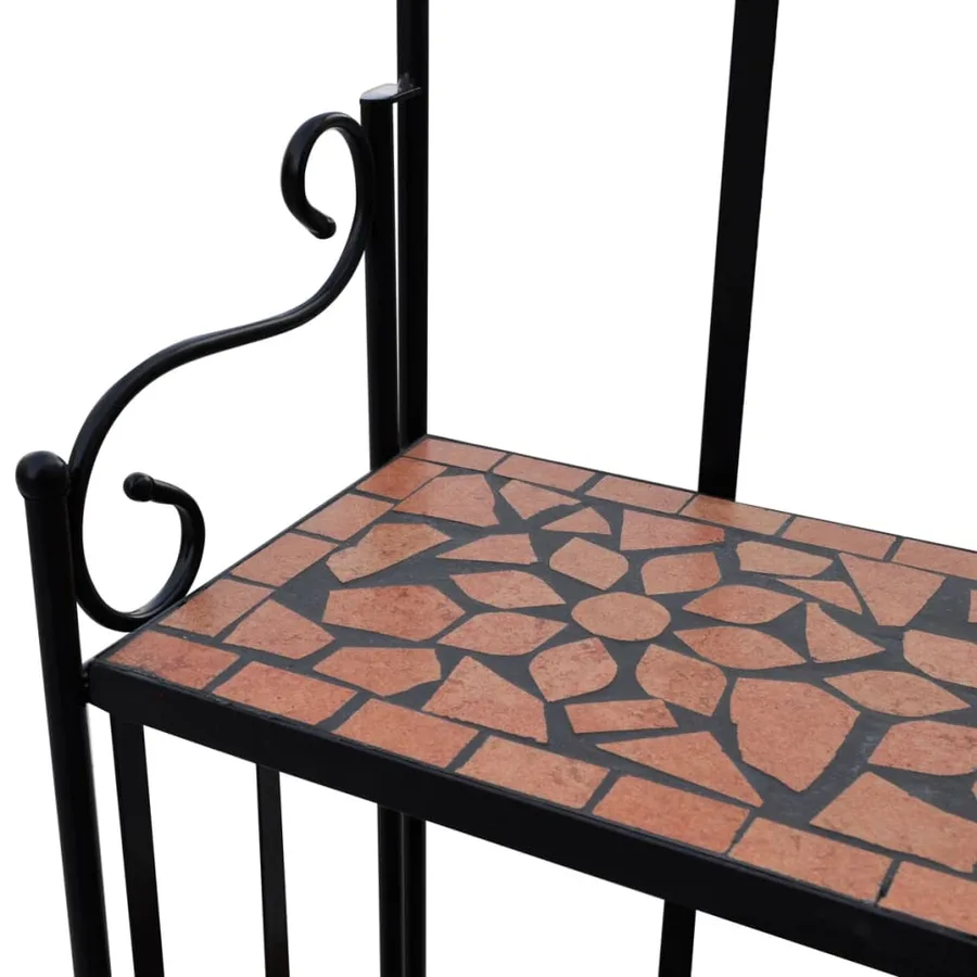 Support pour plantes Couleur terre cuite Mosaïque - 3